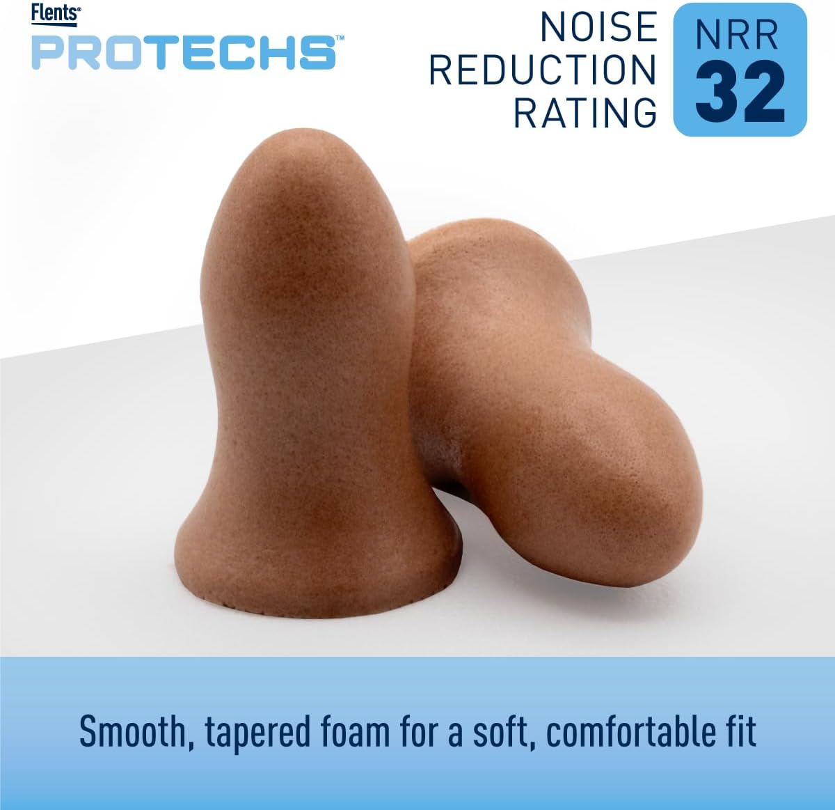 Flents Protechs Contorneado para los oídos Comfort NRR 32, 100 pare...