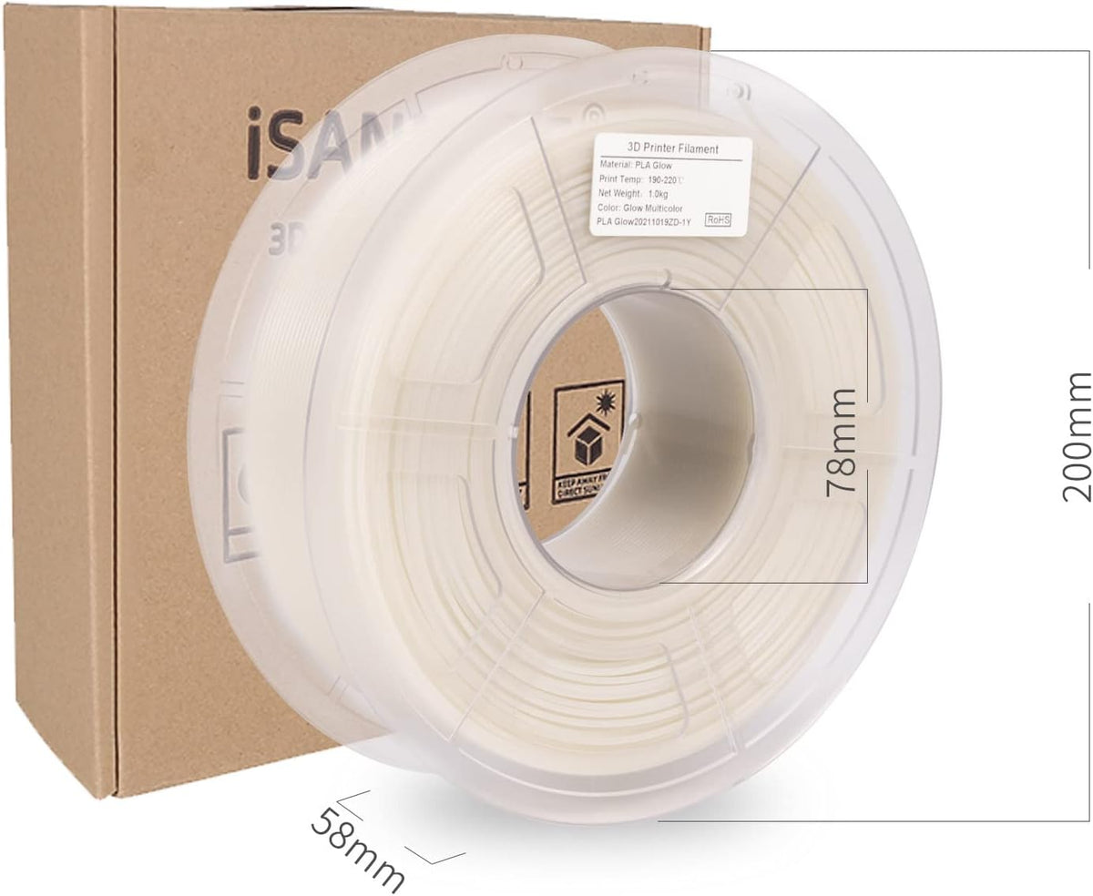 iSANMATE Filamento Pla para impresora 3D, filamento multicolor que...