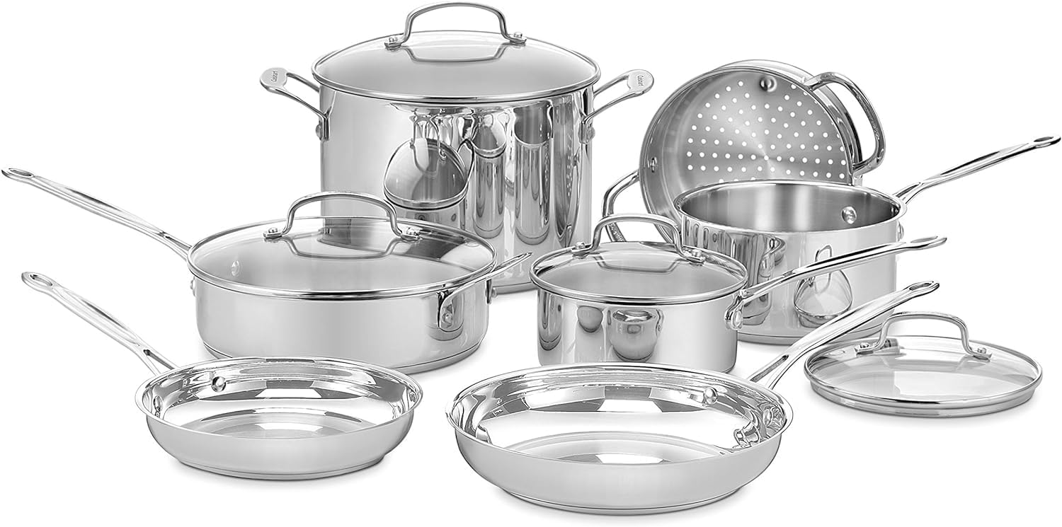 Cuisinart 77-11G Juego de 11 Piezas de Acero Inoxidable Colección d...
