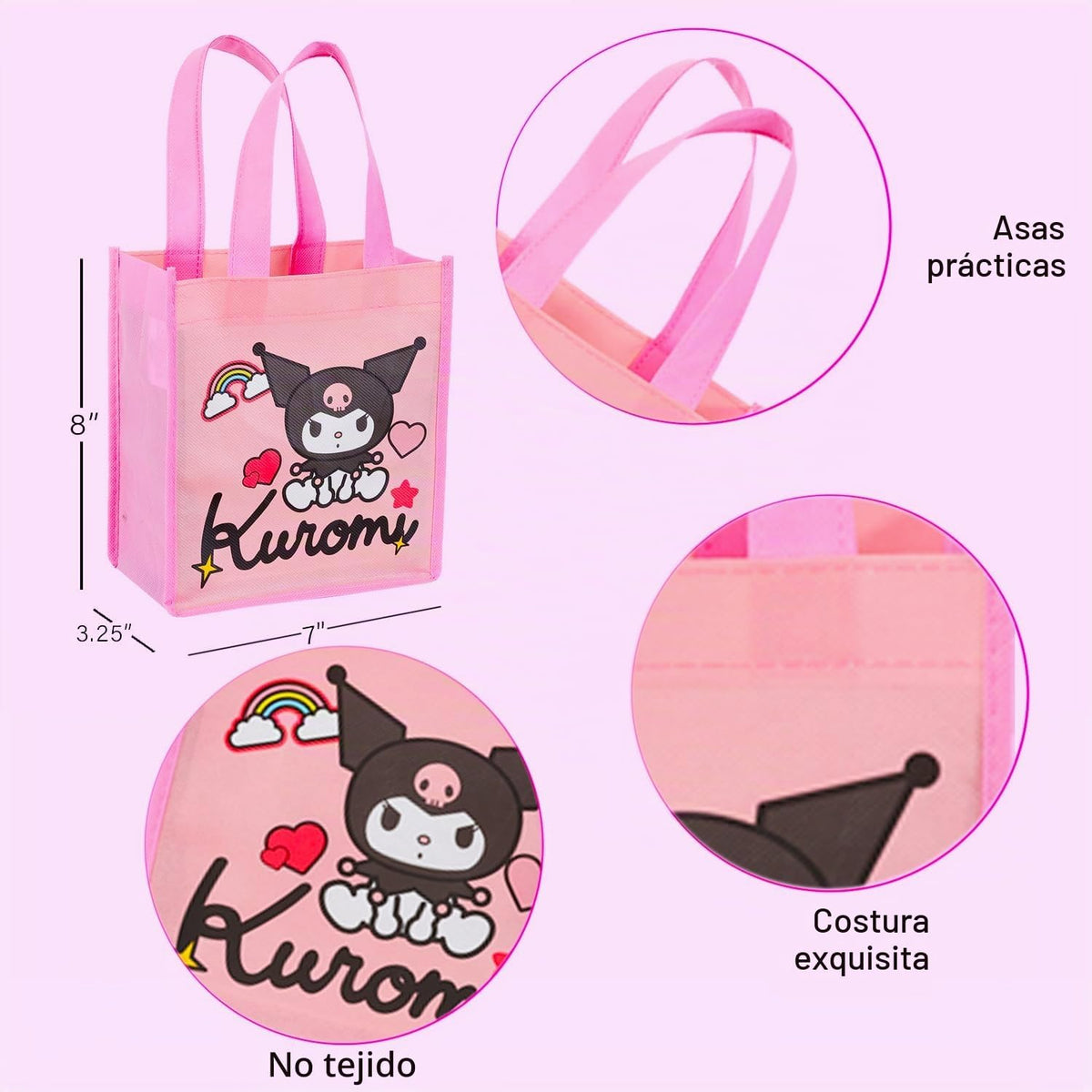 SANRIO Kuromi - Juego de bolsas de recuerdo de fiesta, paquete con...