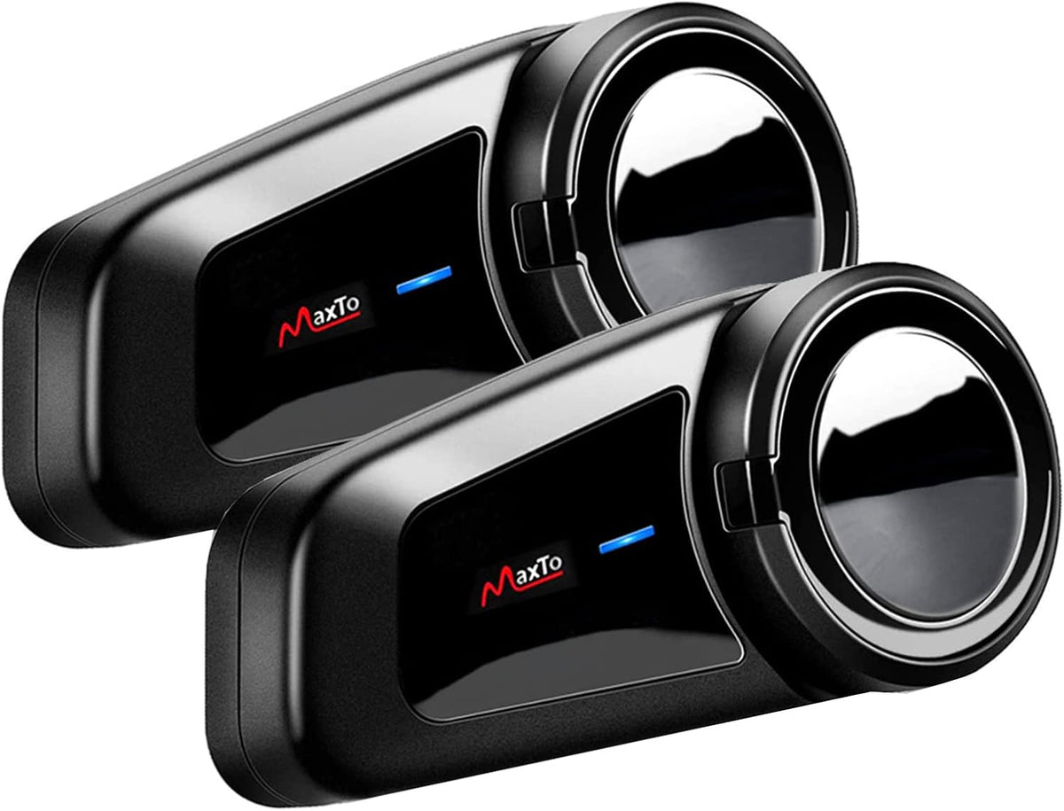 QSPORTPEAK Casco de motocicleta Bluetooth Intercomunicación Auricul...
