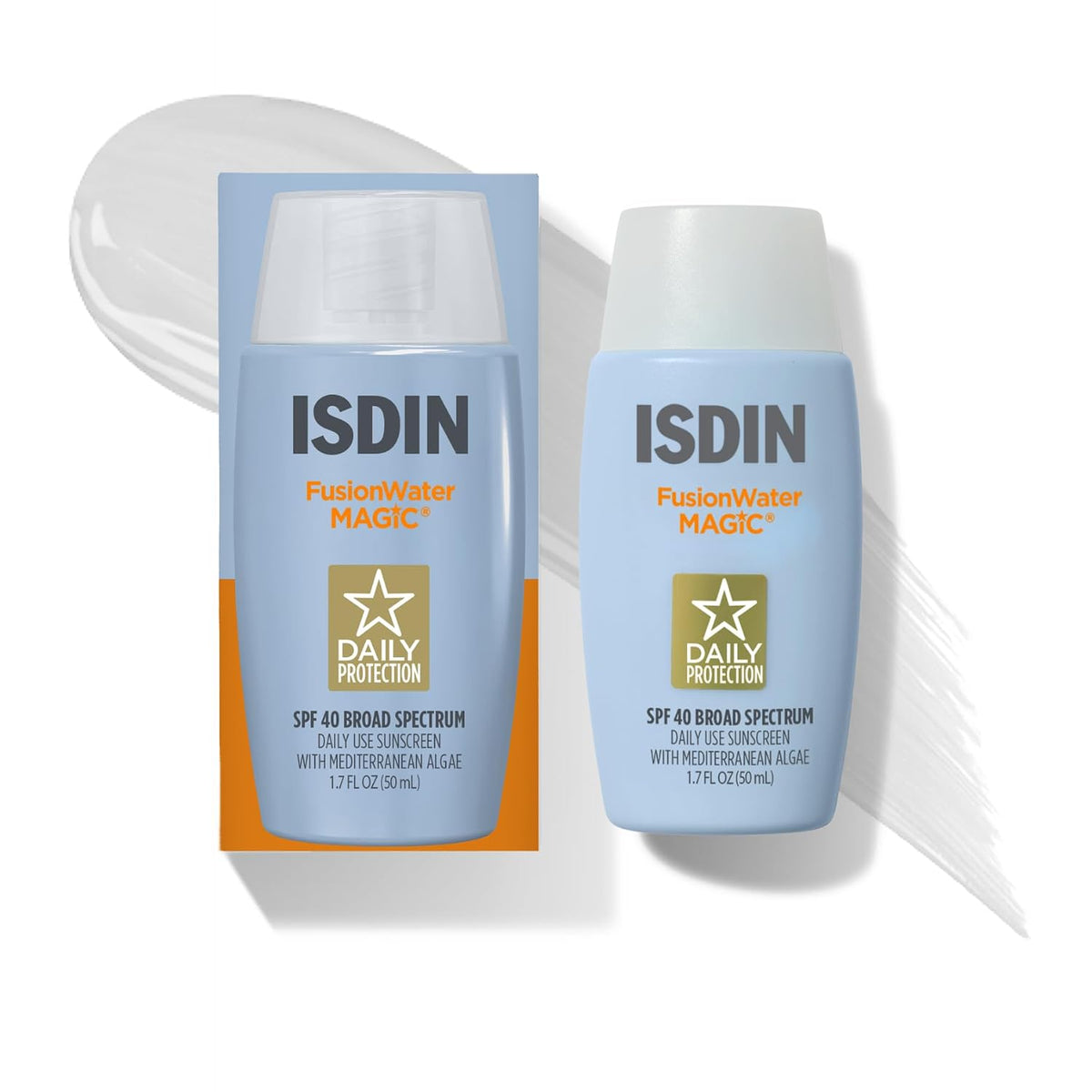 ISDIN Fusion Water MAGIC Protector solar ligero y transparente para...