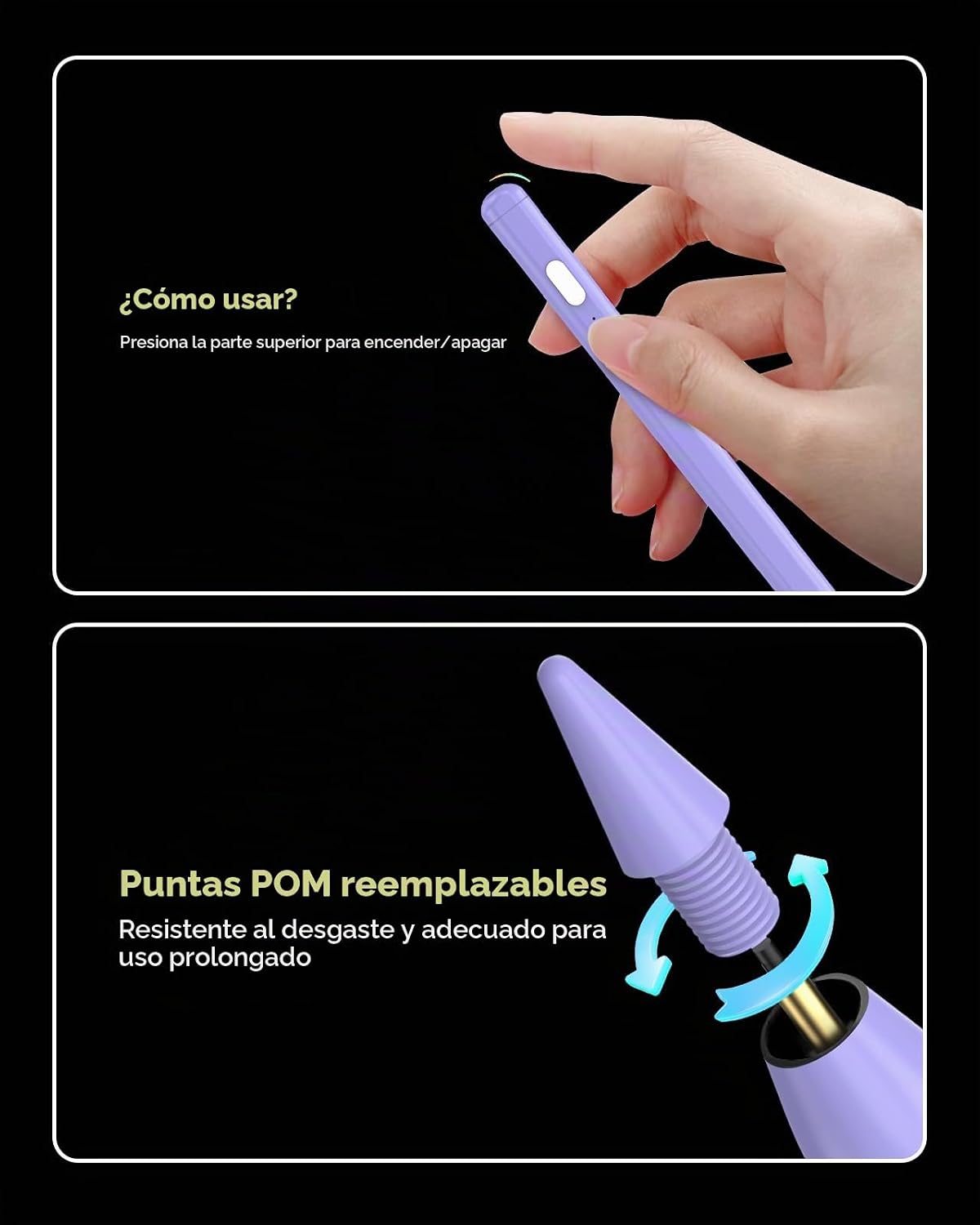 MoKo Lápiz para iPad (A16) 11ª 10ª generación, carga rápida USB-C,...