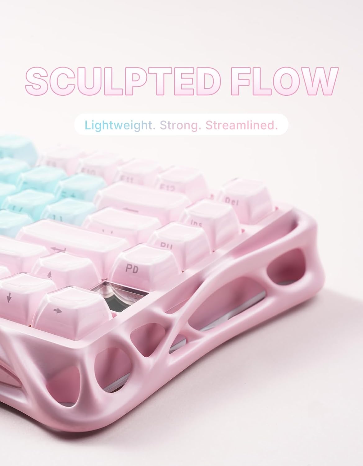 Teclado para juegos GravaStar Mercury K1 Lite 75%, teclado inalámbr...