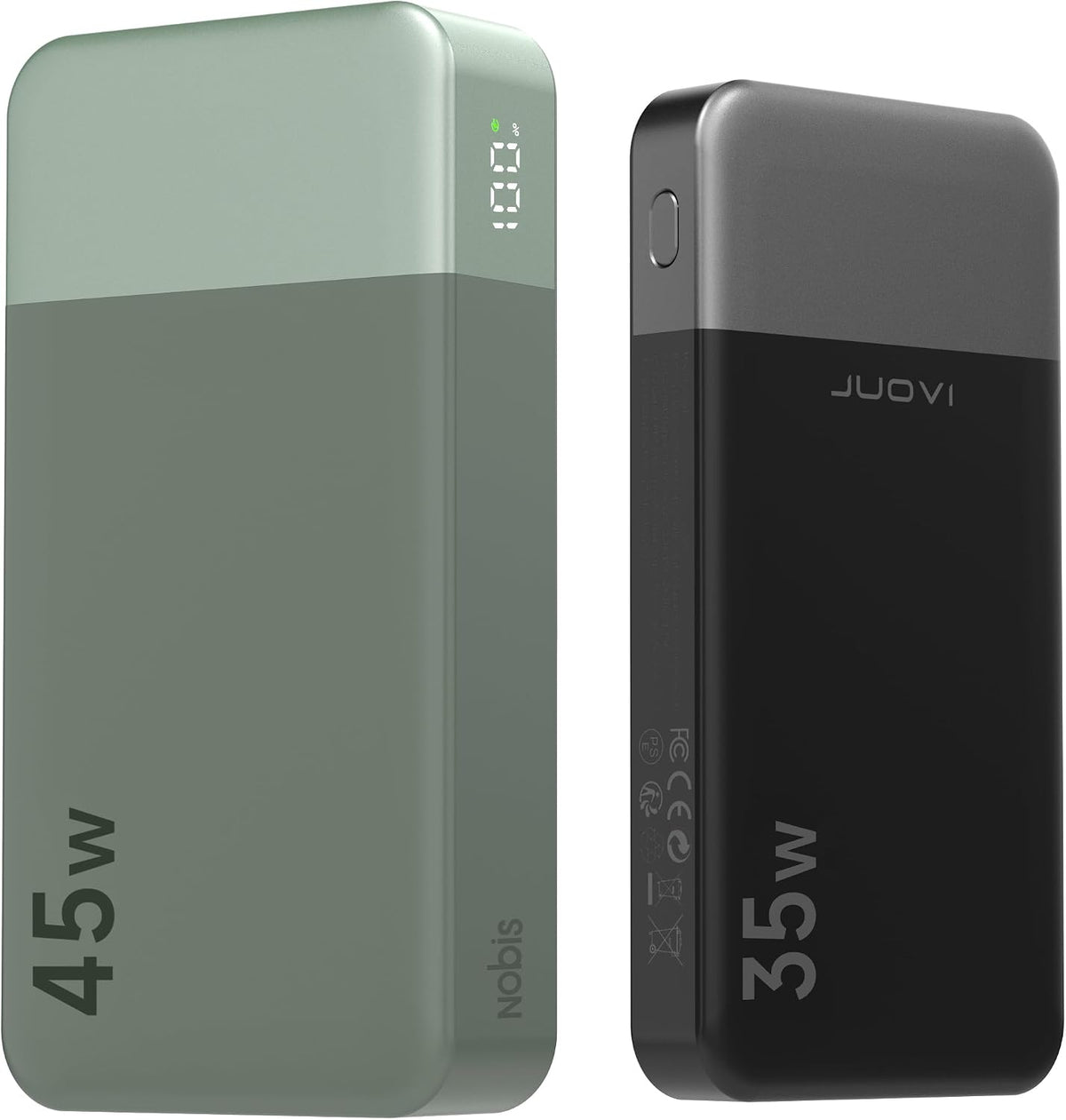 NOBIS Cargador portátil, 45W 20000mAh Power Bank y 35W 10000mAh Pow...