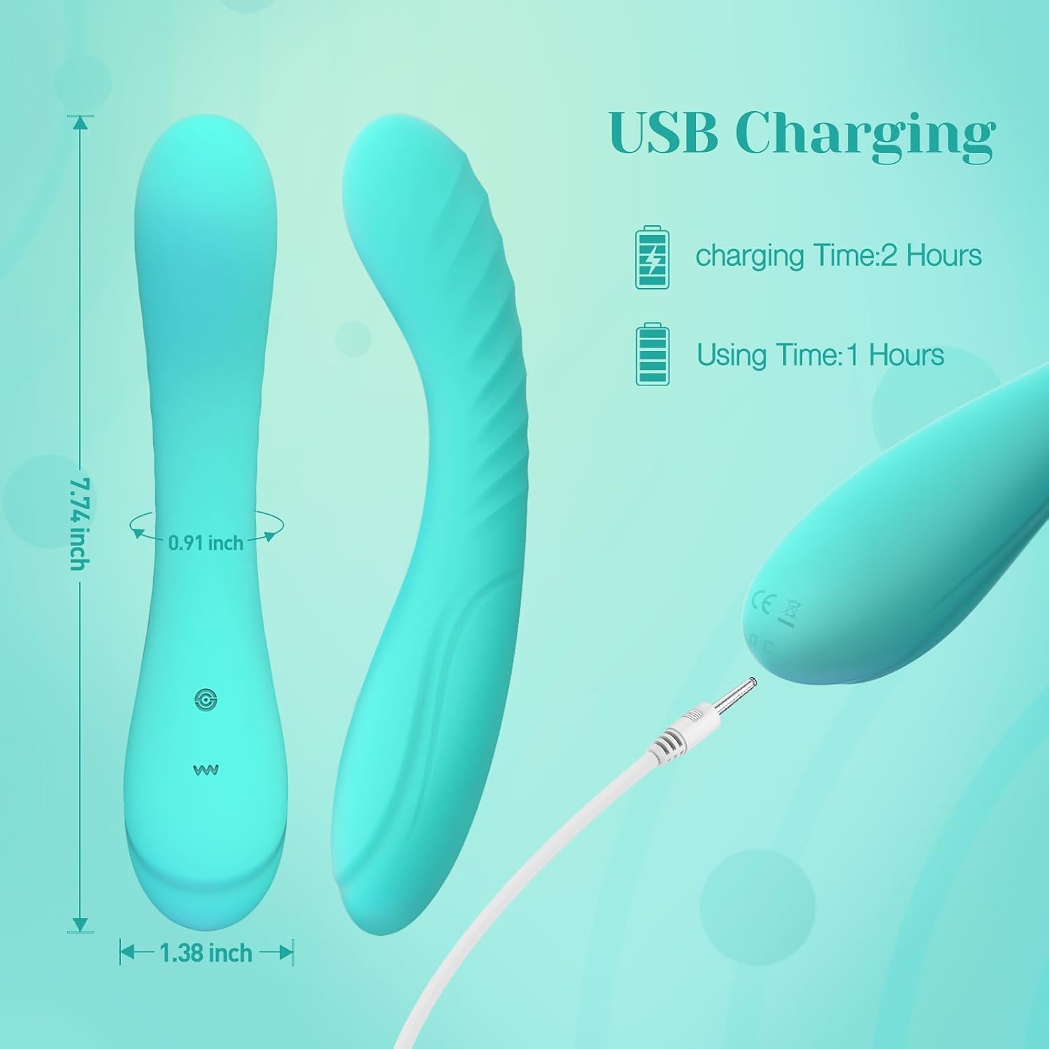 Tracy's Dog Potente vibrador de punto G para penetración profun...