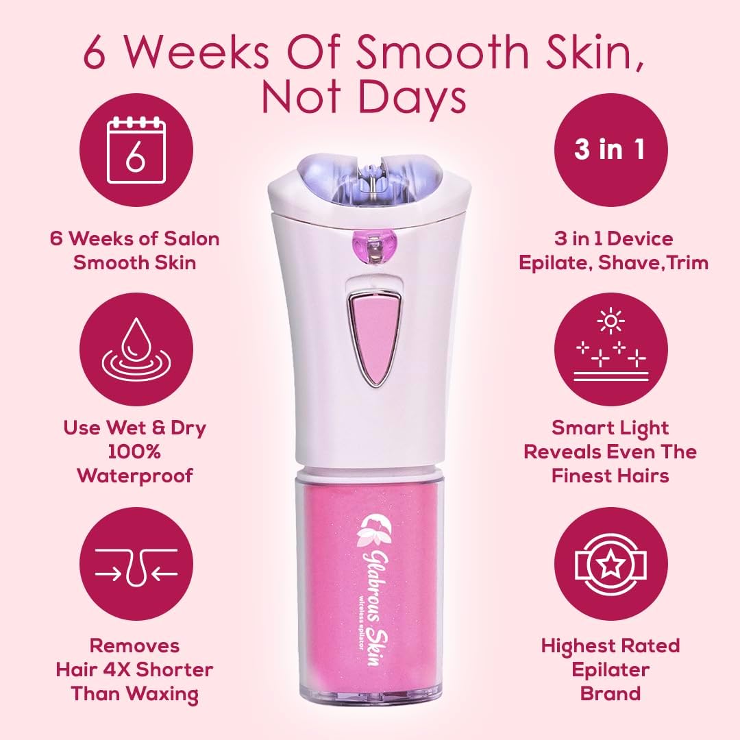 Glabrouse Depiladora de piel, removedor de vello Glabrous Skin para...