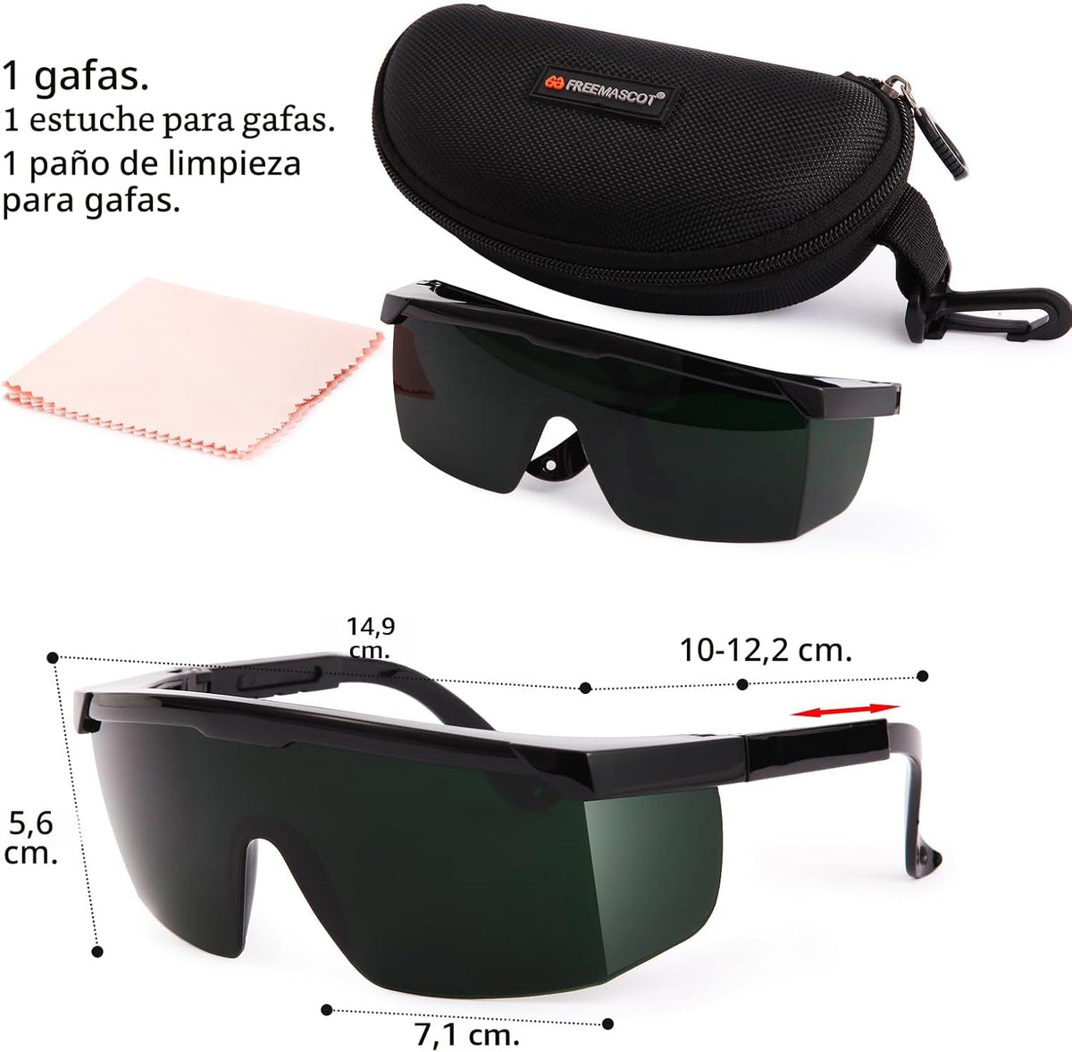 FreeMascot IPL 200nm-2000nm Gafas de seguridad láser para tratamien...