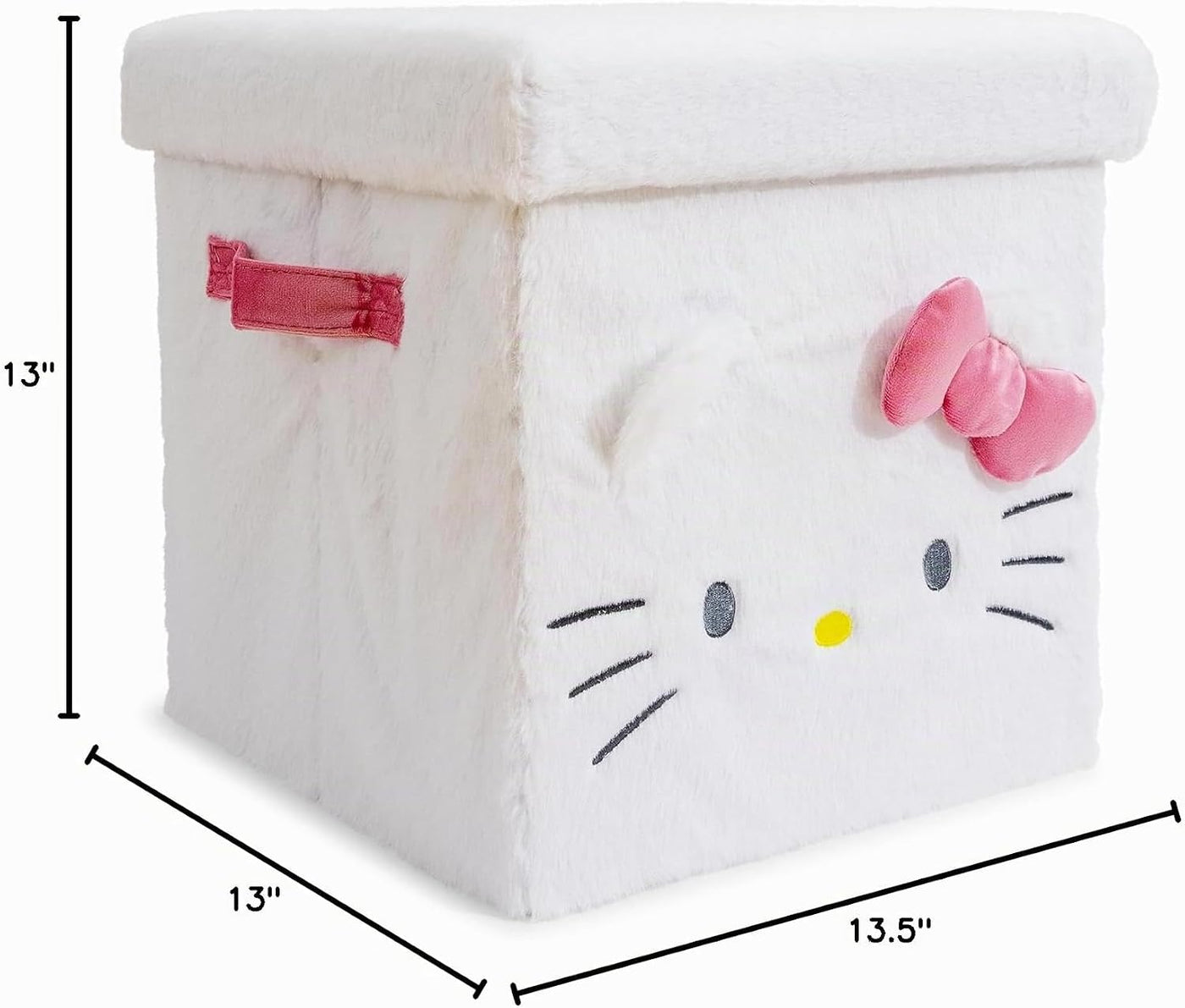 Ukonic Sanrio Hello Kitty - Cubo de almacenamiento de felpa (13 x 1...