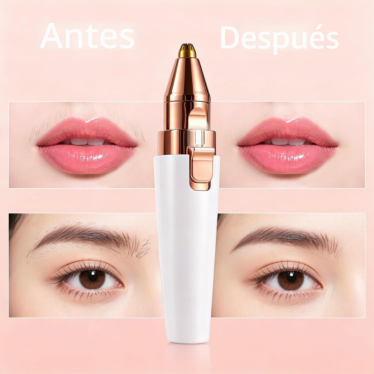 Depilación facial para mujeres, dispositivo de depilación eléctrico...