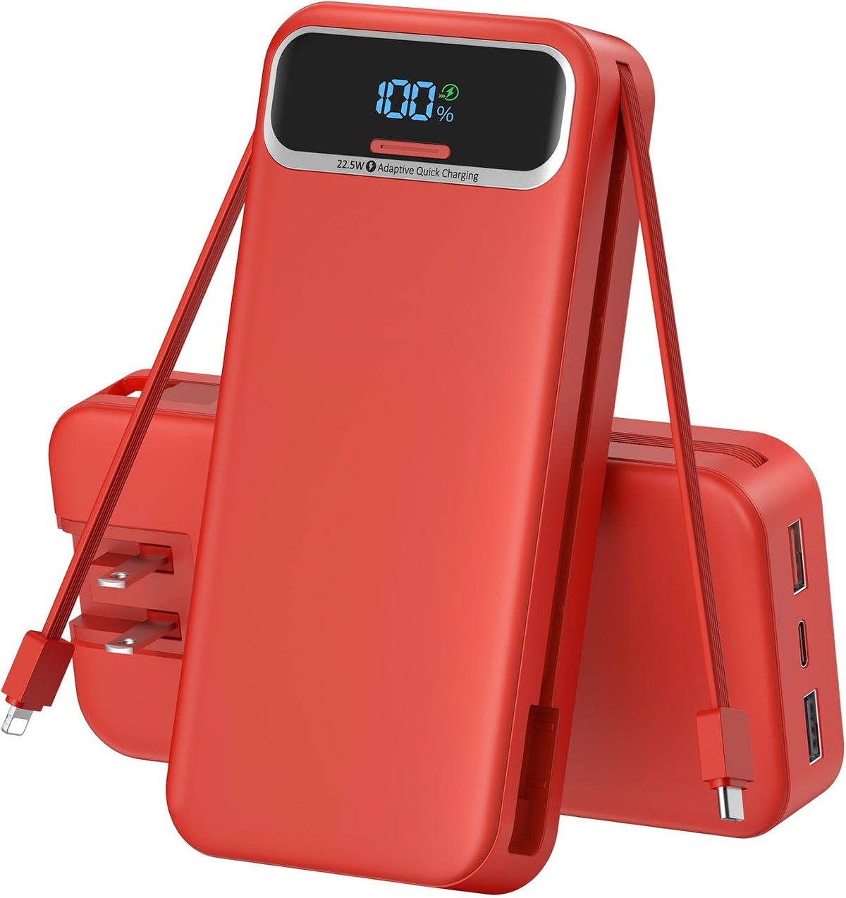 Nusyddy Cargador portátil 20000mAh de carga rápida w\/incorporado e...