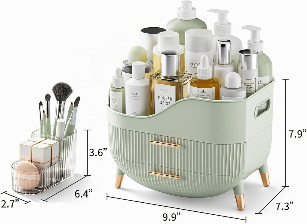 Pajiriona Organizador de maquillaje con cajones, organizador de cui...