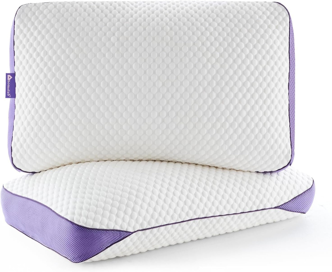 HOMELAB Almohadas ajustables de espuma viscoelástica triturada, tam...