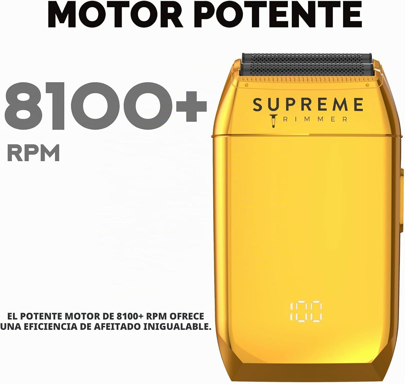 Supreme Trimmer Crunch STF602 - Afeitadora impermeable de doble lám...