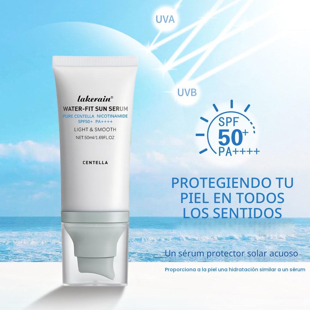 2 piezas de protector solar Centella SPF 50, suero solar Centella W...