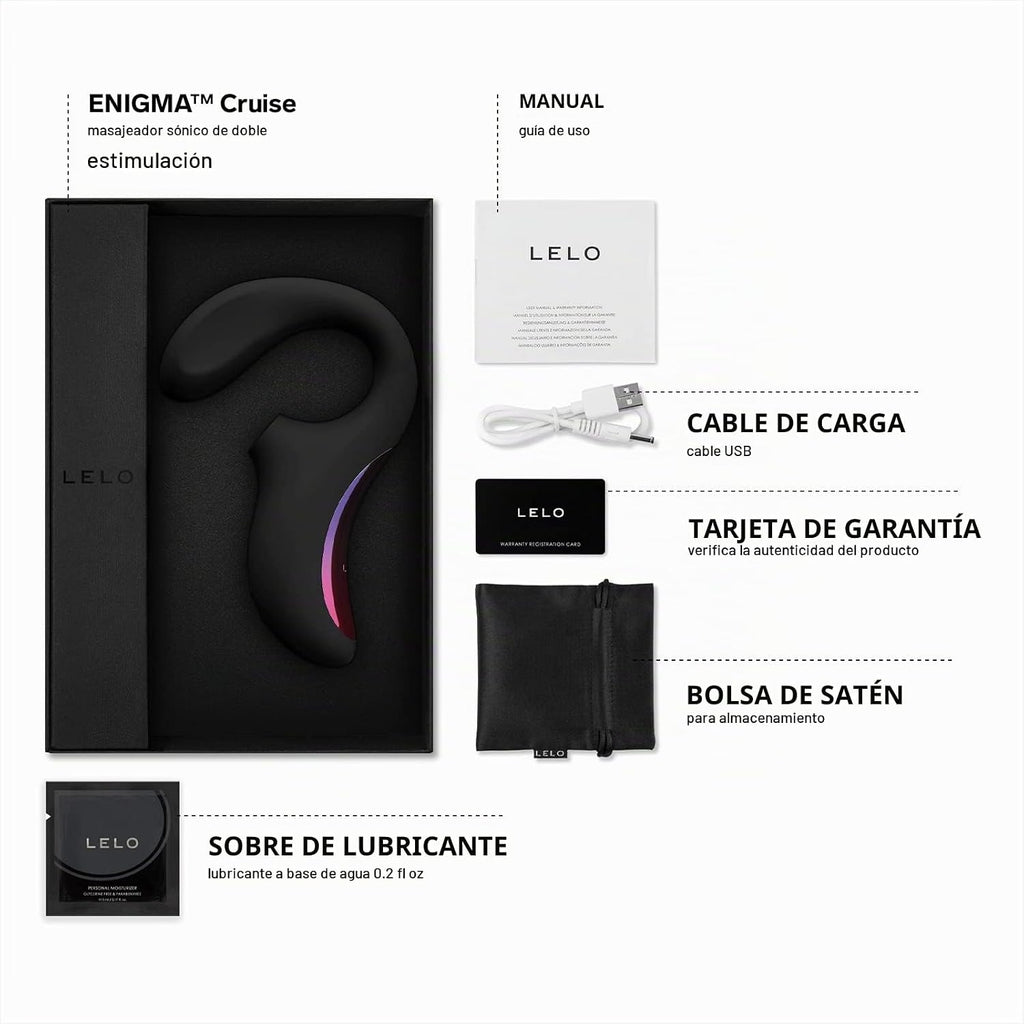 LELO Enigma Cruise - Doble Stim. Vibrador, punto G y juguete de clí...