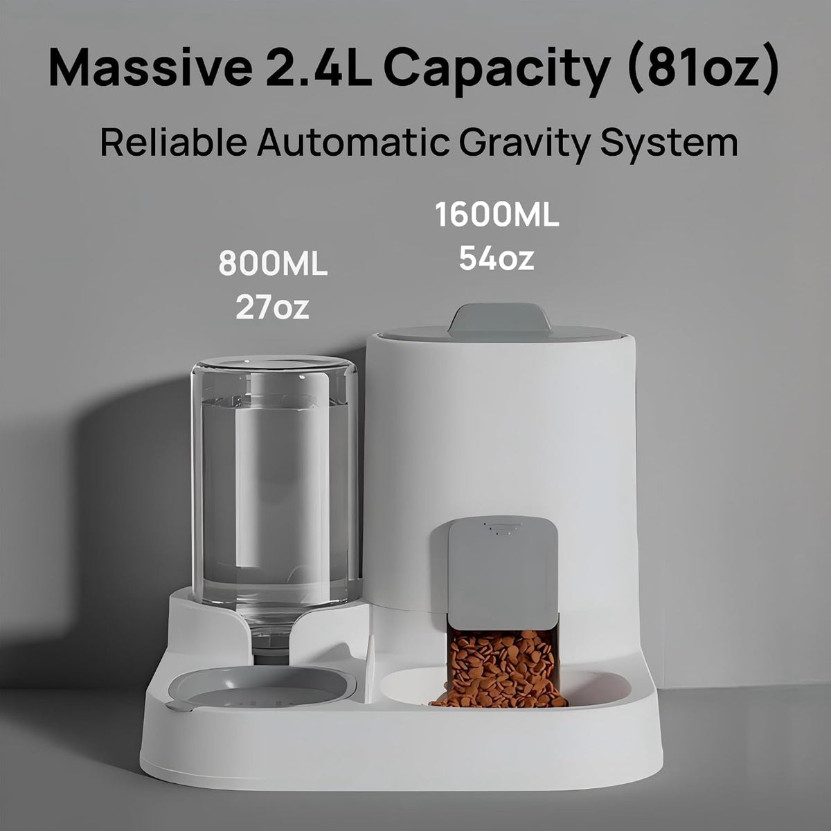 NASTELLA Juego de alimentador automático para gatos y dispensador d...