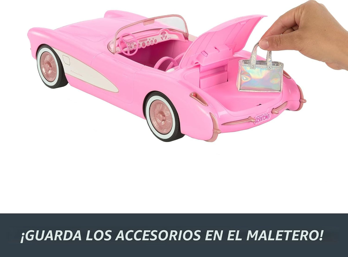 Hot Wheels Barbie RC Corvette de la película, coche de juguete con...