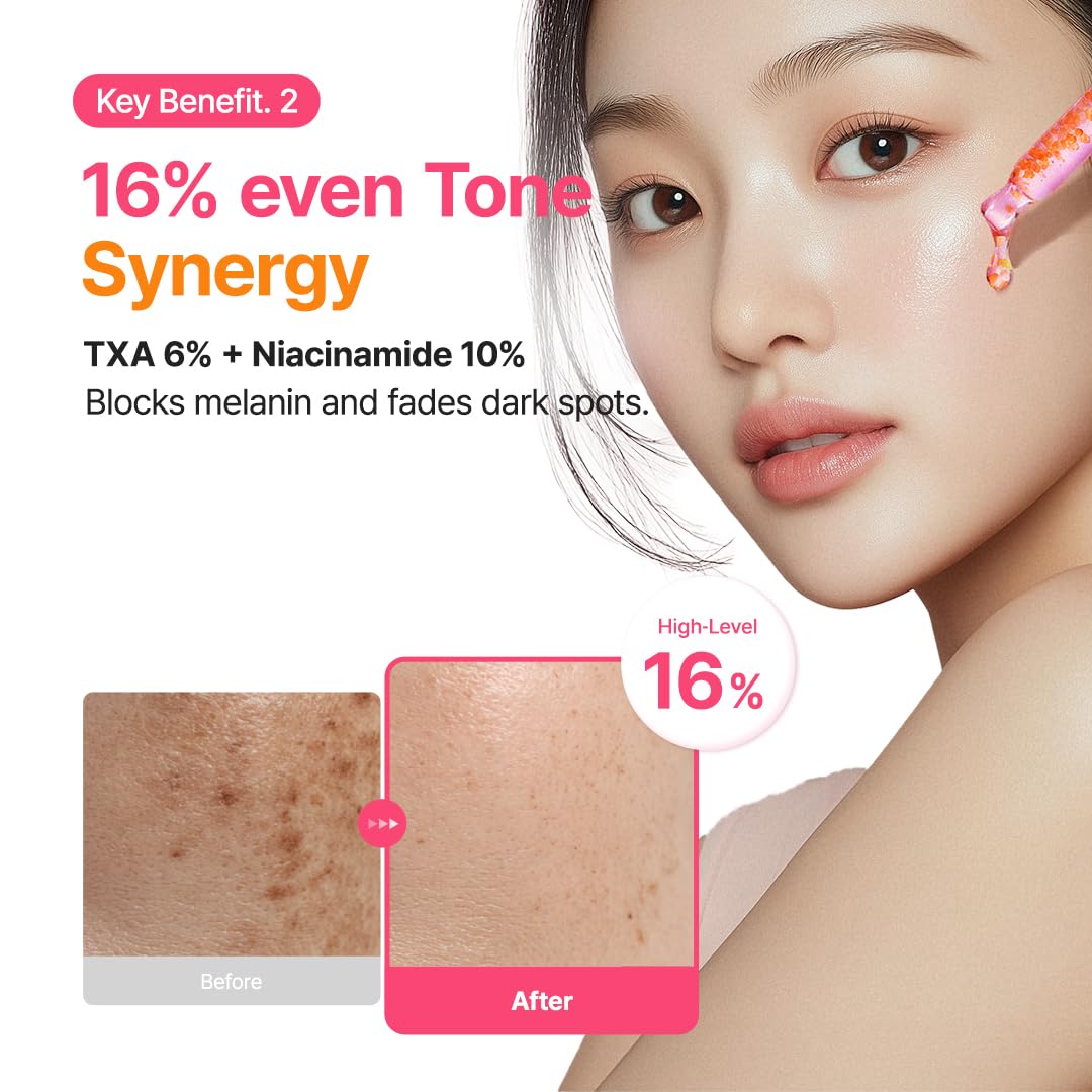 PURITO TXA 6% Niacinamida 10% Suero para pieles sensibles, 1.01 fl....