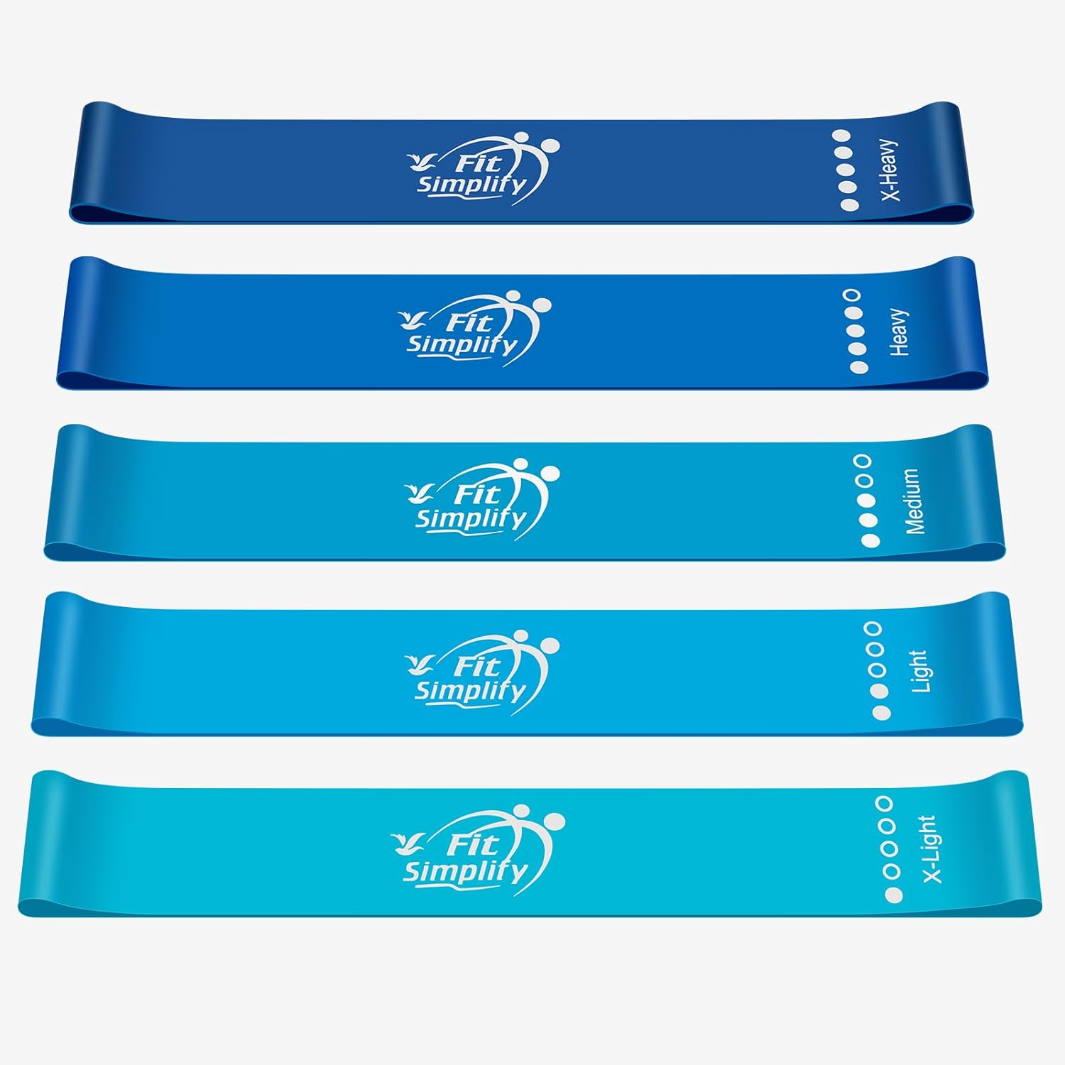 Bandas de ejercicios de bucle de resistencia de Fit Simplify con gu...
