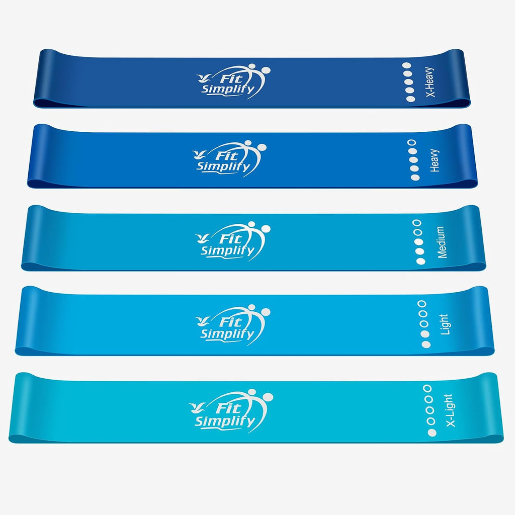 Bandas de ejercicios de bucle de resistencia de Fit Simplify con gu...