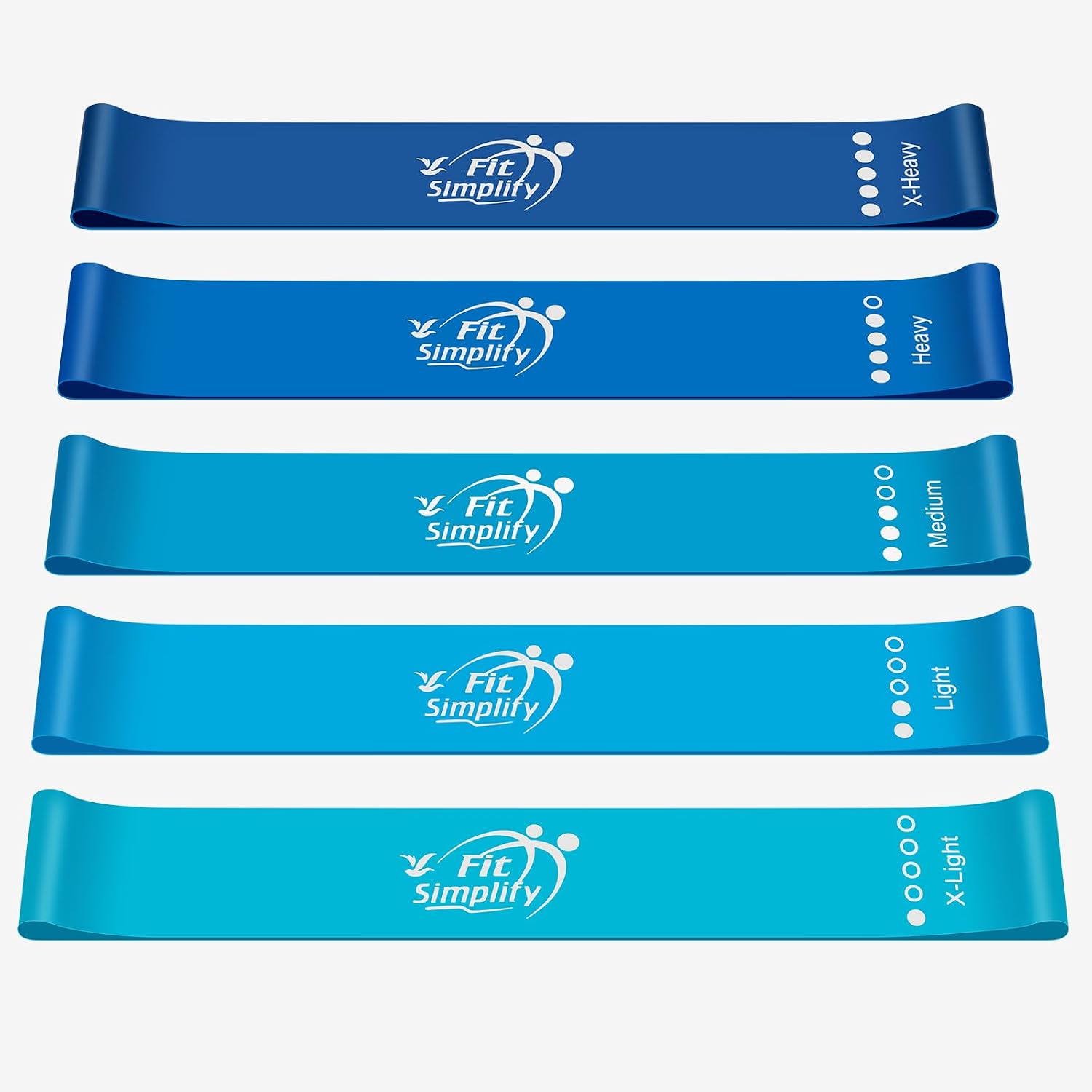 Bandas de ejercicios de bucle de resistencia de Fit Simplify con gu...