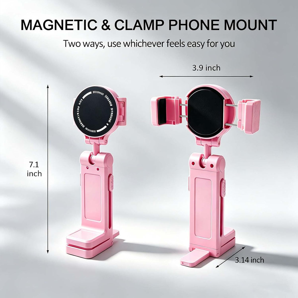 Soporte magnético para teléfono con clip, rotación de 360°, soporte...