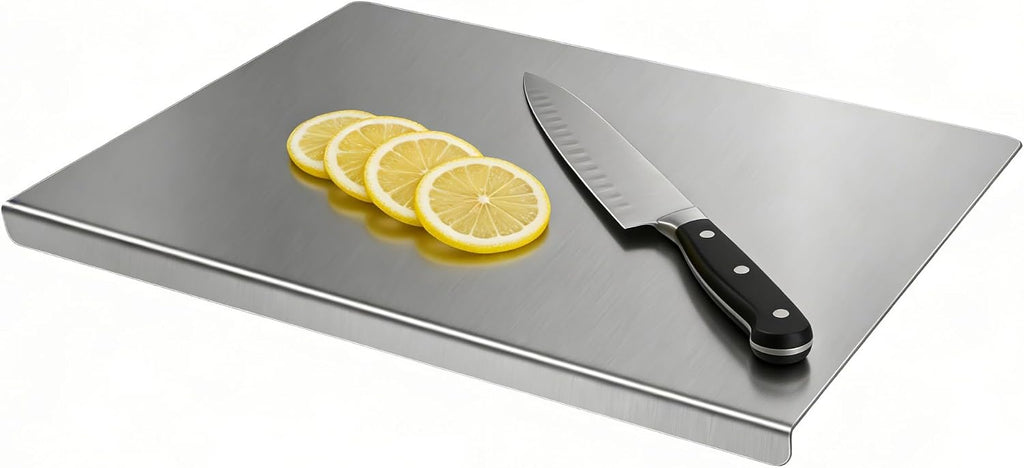 Tabla de cortar de acero inoxidable para cocina, tabla de cortar de...