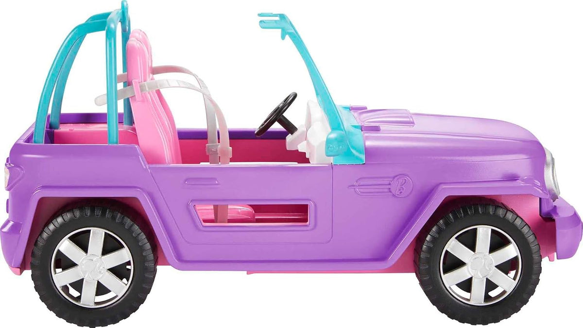 Barbie Dreamland Off-Road Vehicle | Vehículo morado con 2 asientos...