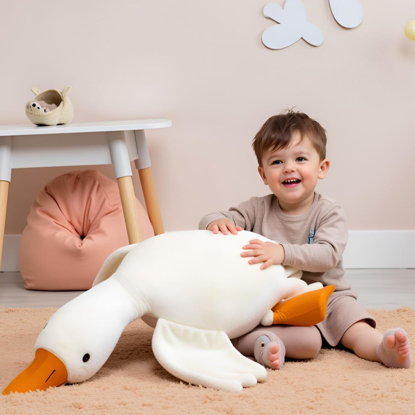 Ryttir Peluche Gigante de Ganso \u2013 Almohada de Peluche de Ganso...