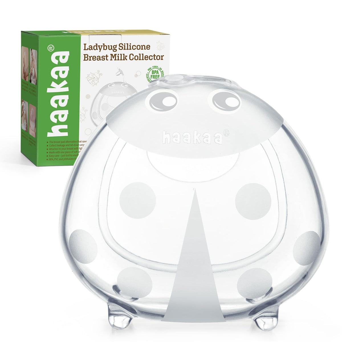 haakaa - Colector de leche materna Ladybug, colector de leche para...