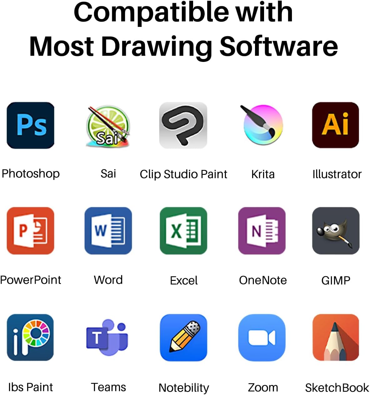 HUION Tableta de Dibujo Inspiroy H430P Tableta Gráfica con 4 Teclas...