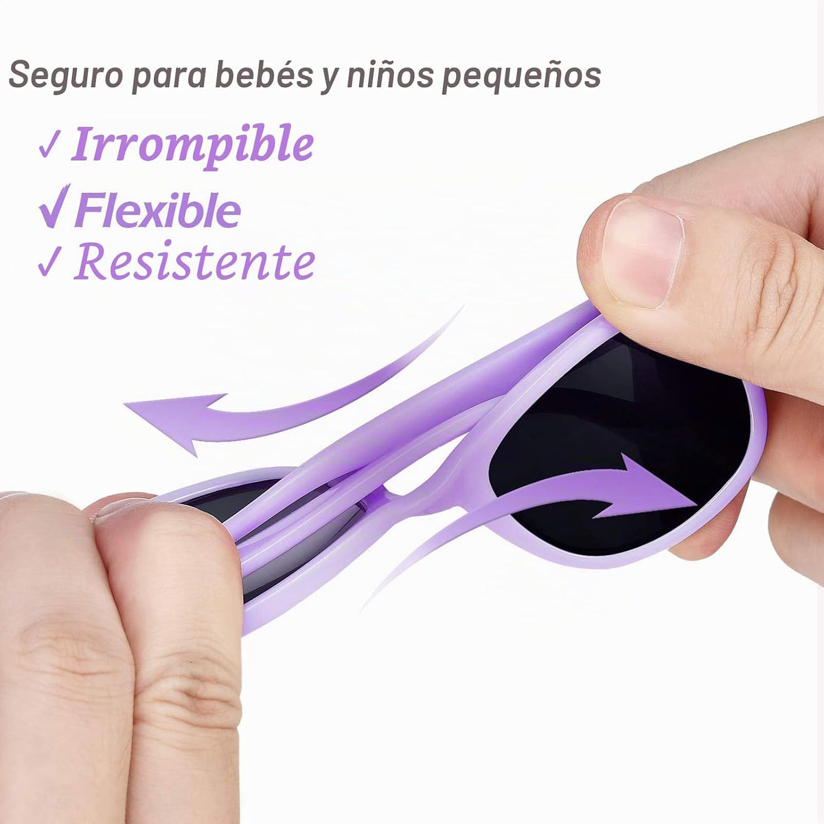 Nacuwa Gafas de sol para bebé, 100% a prueba de rayos UV, para bebé...