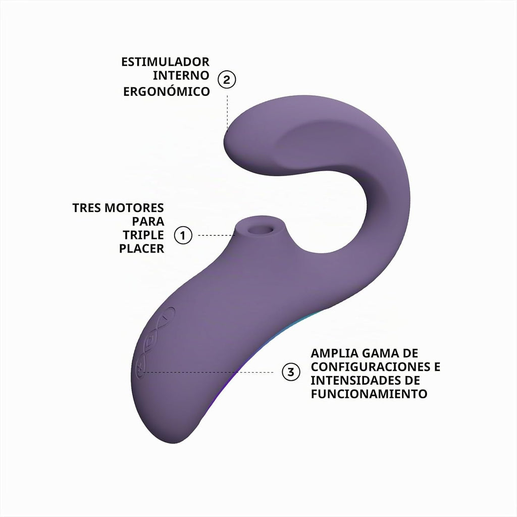 LELO Enigma Wave Vibrador de triple estimulación para mujeres, vibr...