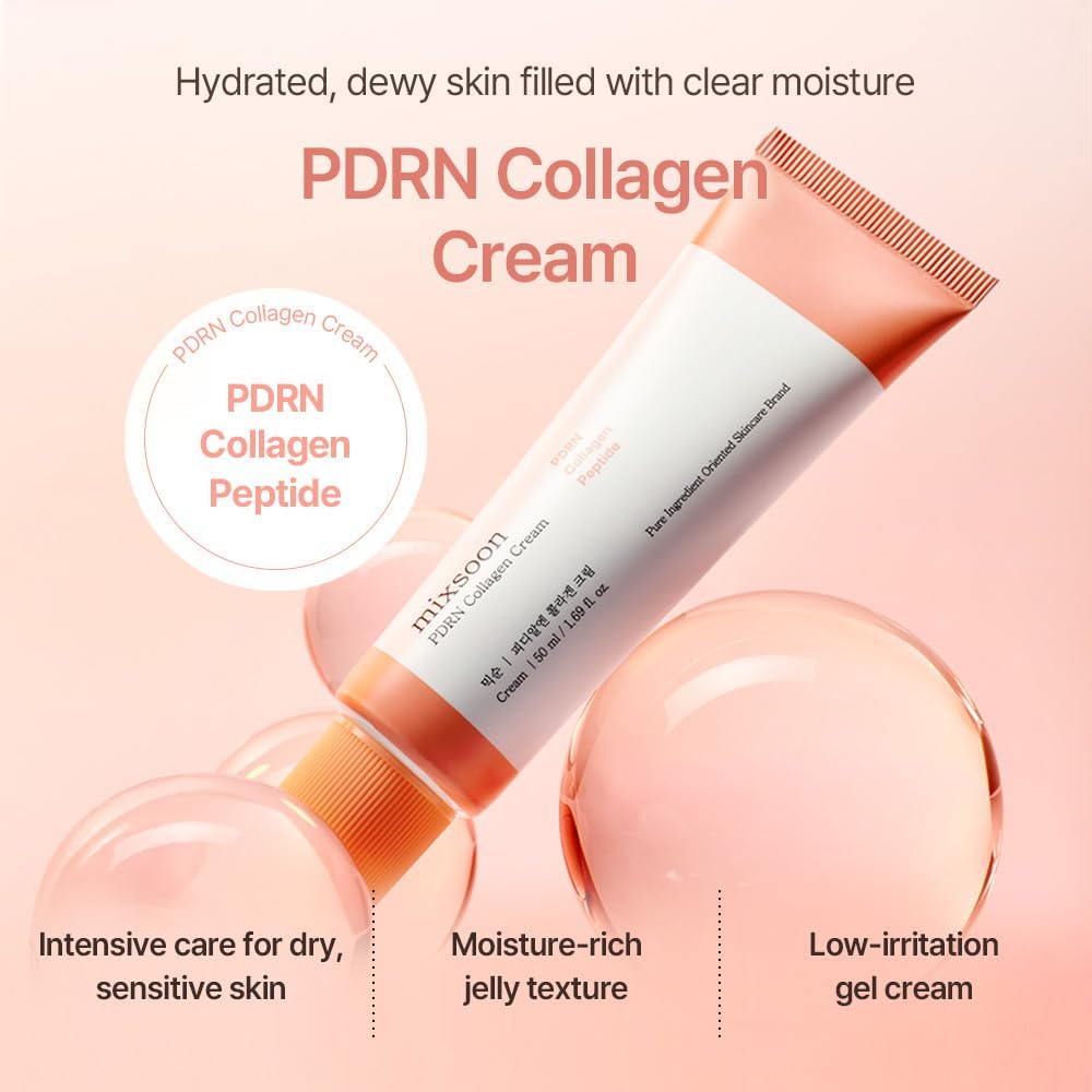 mixsoon PDRN Crema de colágeno \u2013 Gel facial ligero reafirmante...