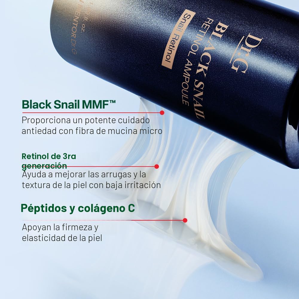Dr.G Ampolla de retinol de caracol negro, 1.69 fl oz | Suero de ret...