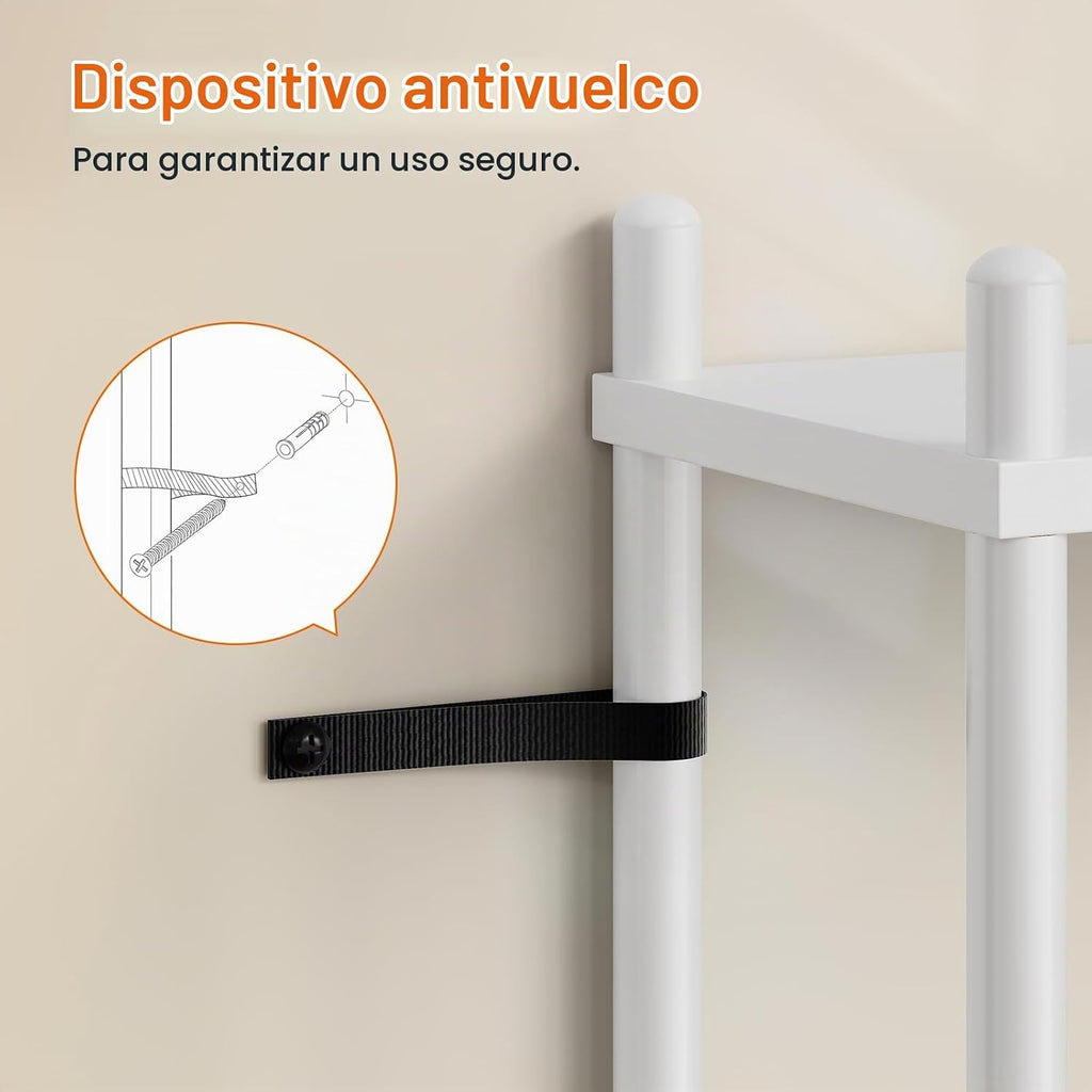 HOOBRO Almacenamiento sobre el inodoro, organizador de baño de 3 ni...