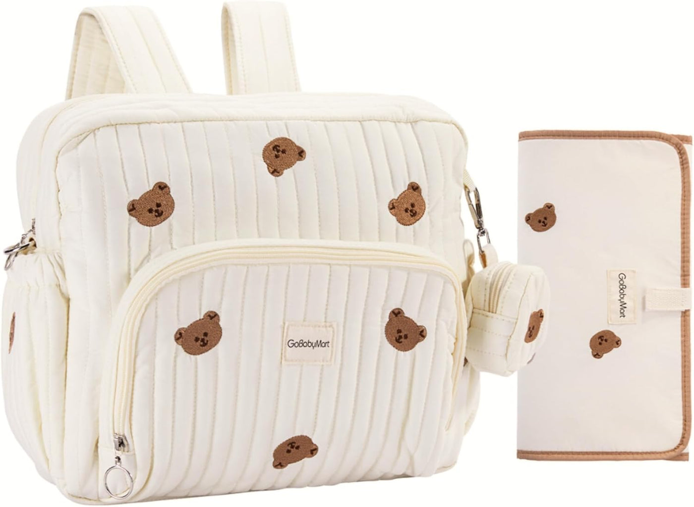 GOBABYMART - Mochila para pañales con cambiador, bolsa de viaje par...
