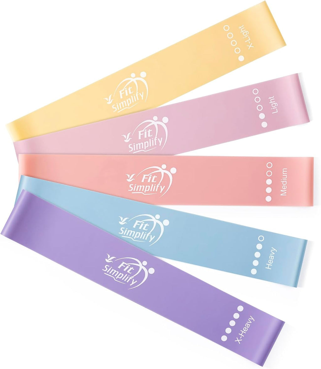 Bandas de ejercicios de bucle de resistencia de Fit Simplify con gu...