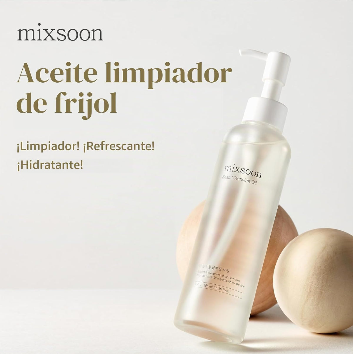 mixsoon Aceite limpiador de frijoles \u2013 Aceite ligero de limpie...