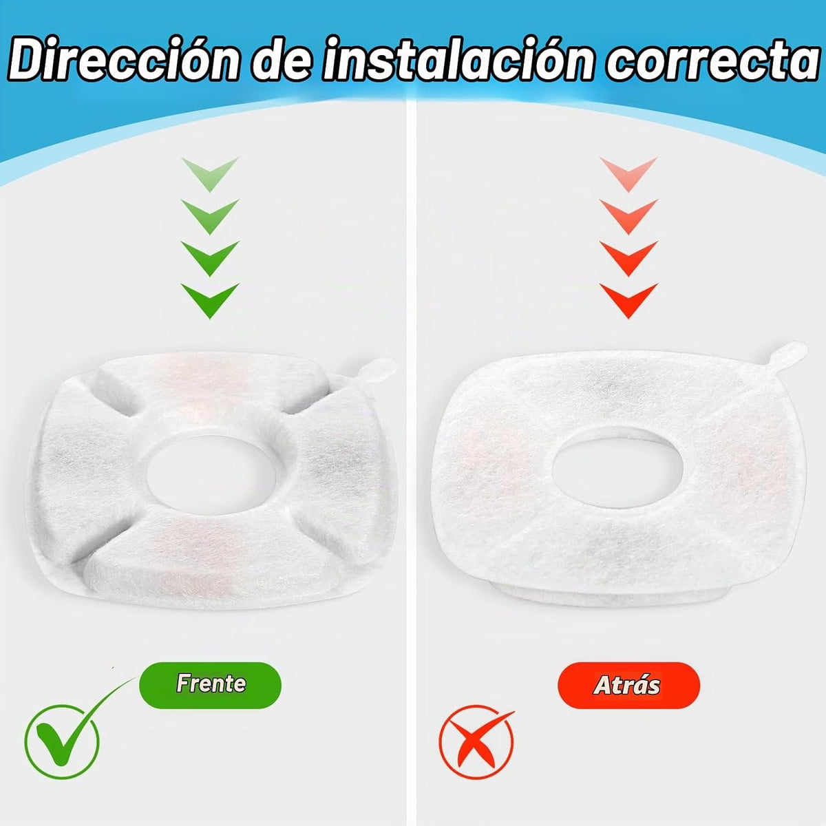 16 filtros de repuesto para fuente de gato, paquete de 8 filtros de...