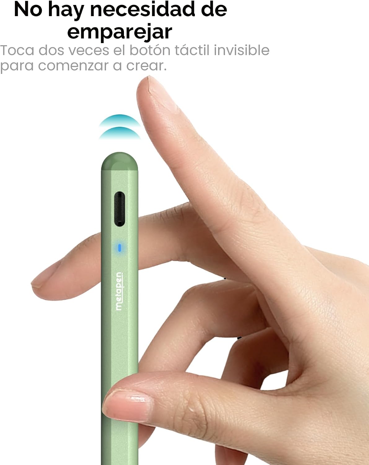 Metapen Lápiz A8 para Apple iPad 2018-2026, (carga 2 veces más rápi...