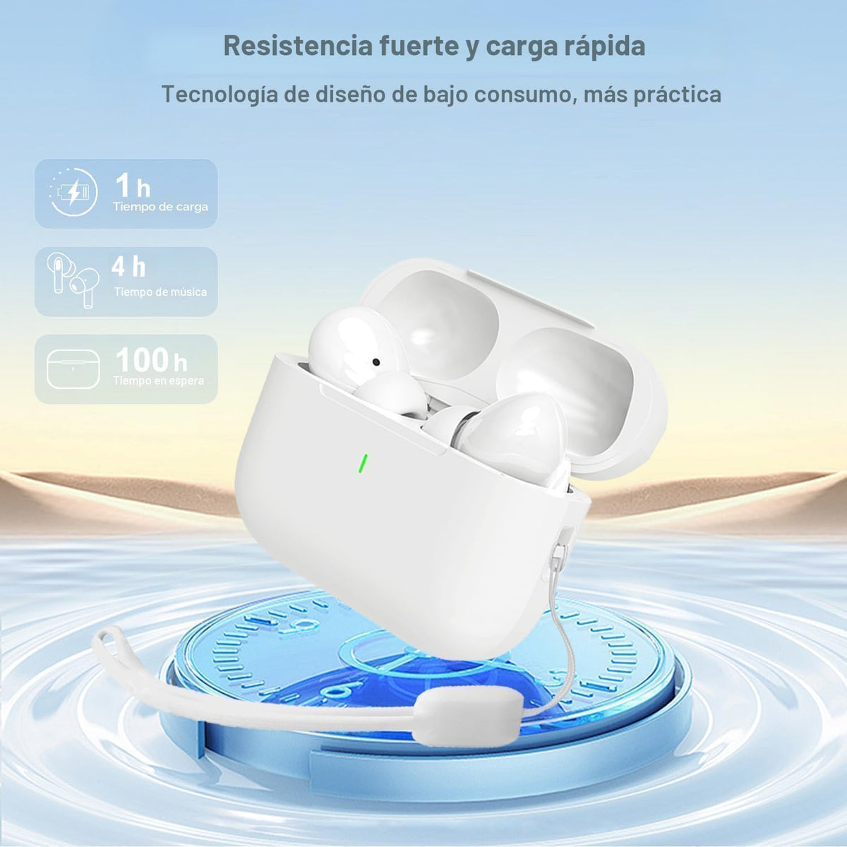 BlomFlami - Auriculares inalámbricos Bluetooth 5.3, auriculares est...
