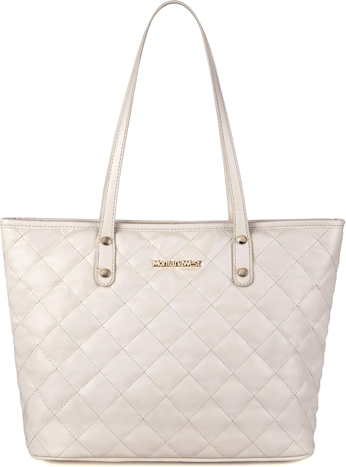 Montana West Quilted Tote Bag for Women Shoulder Bag Fashion Handba...