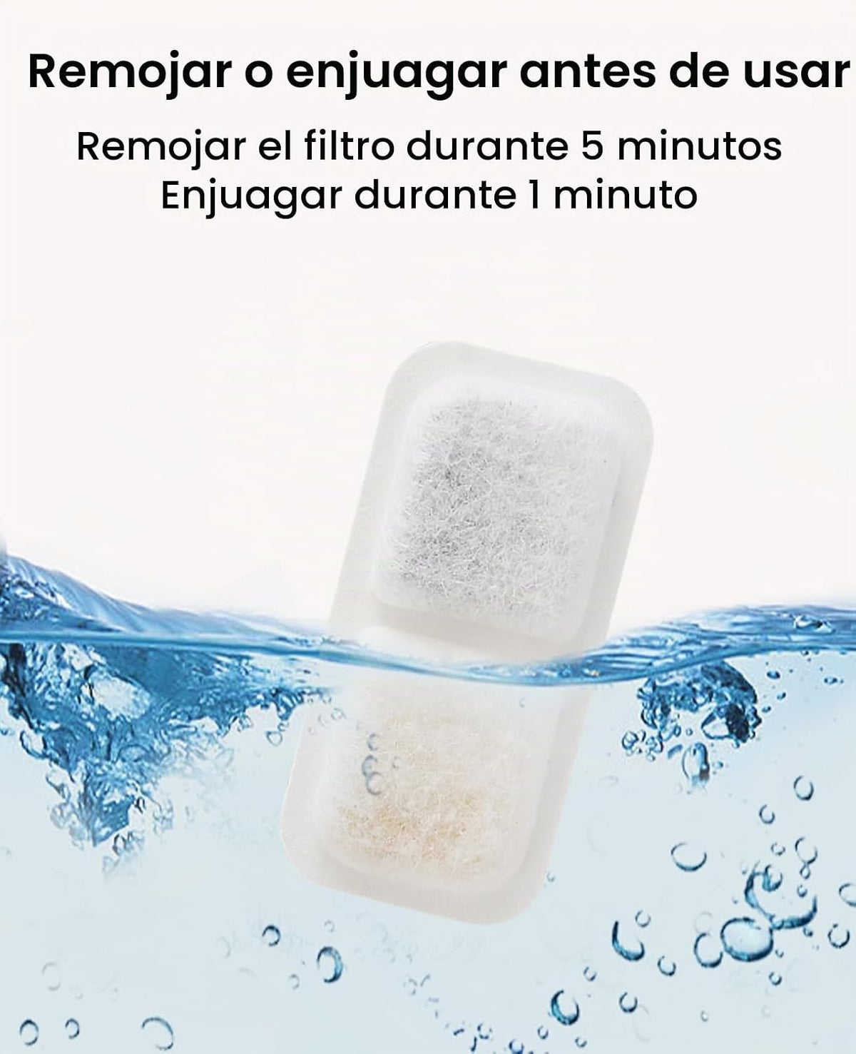 oneisall Filtros y esponjas de repuesto para fuente inalámbrica de...
