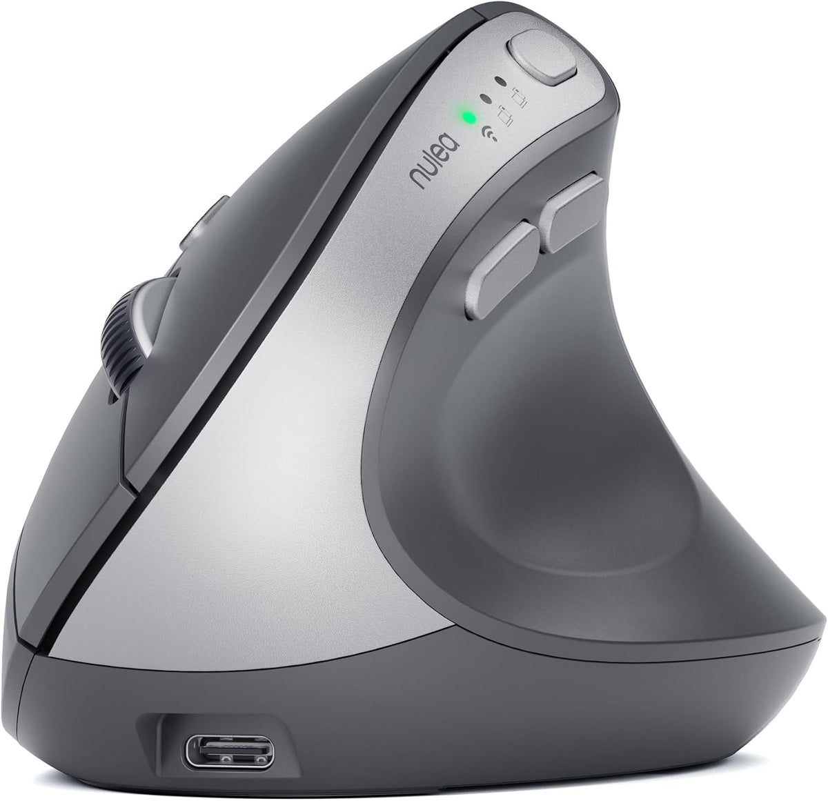 Nulea MD280 - Ratón inalámbrico vertical ergonómico, Bluetooth y mo...