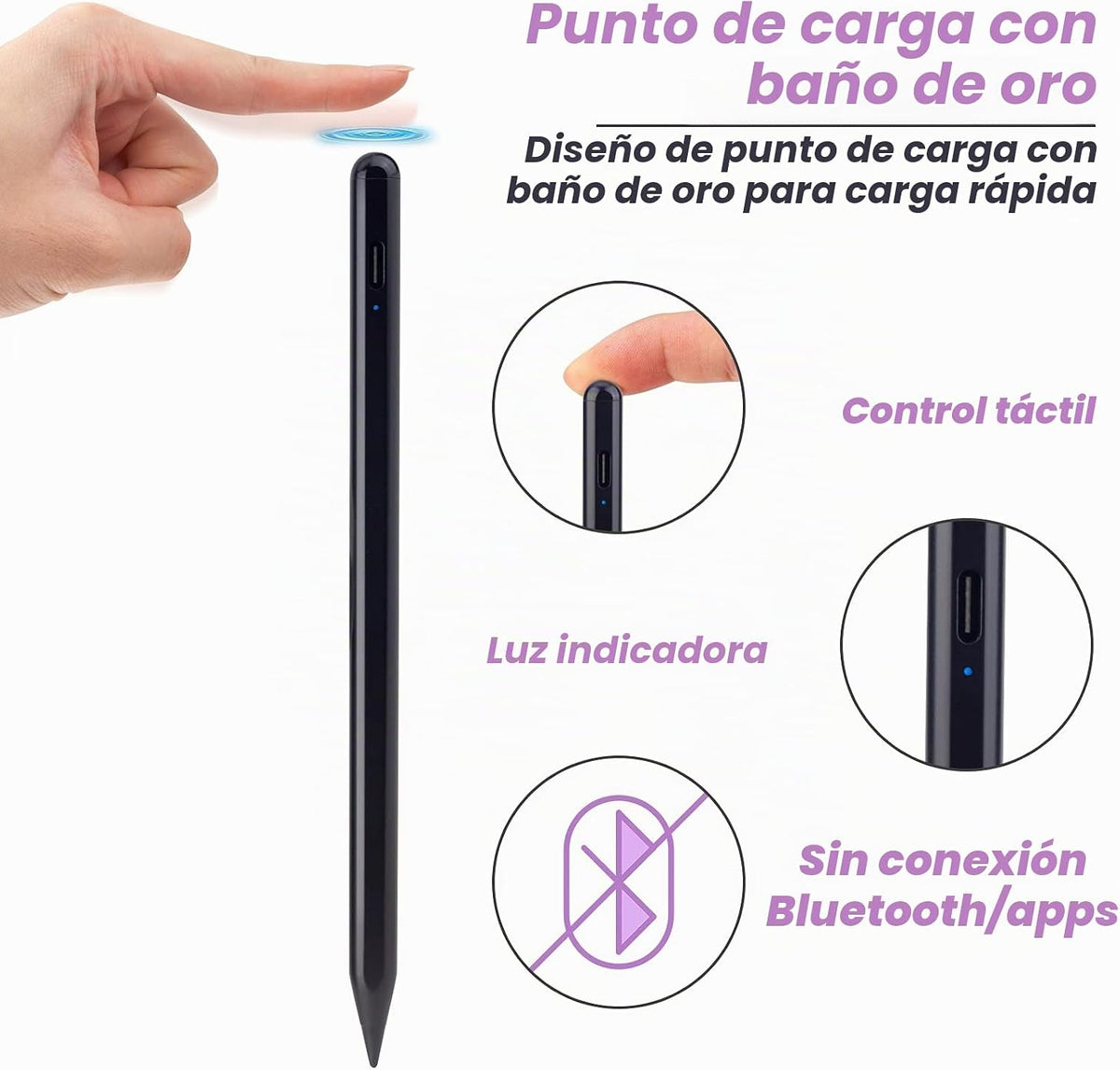 Lápiz óptico activo para iPad para todos los iPad lanzado en 2018 y...