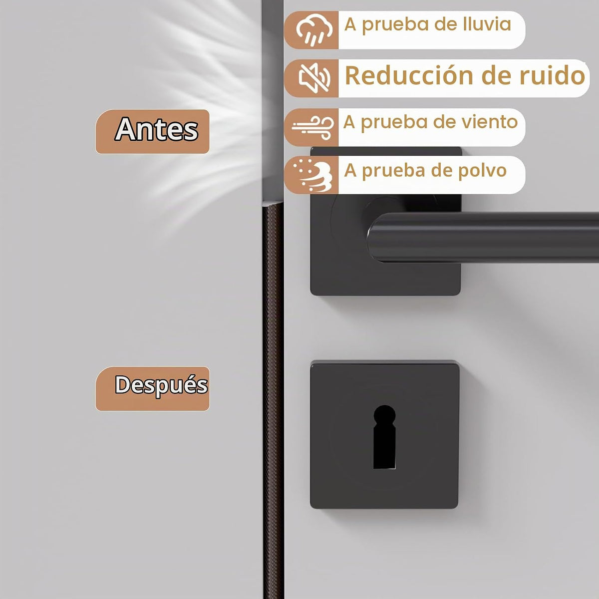 Tira de sellado de ventana de espuma en forma de cuña de 196",...