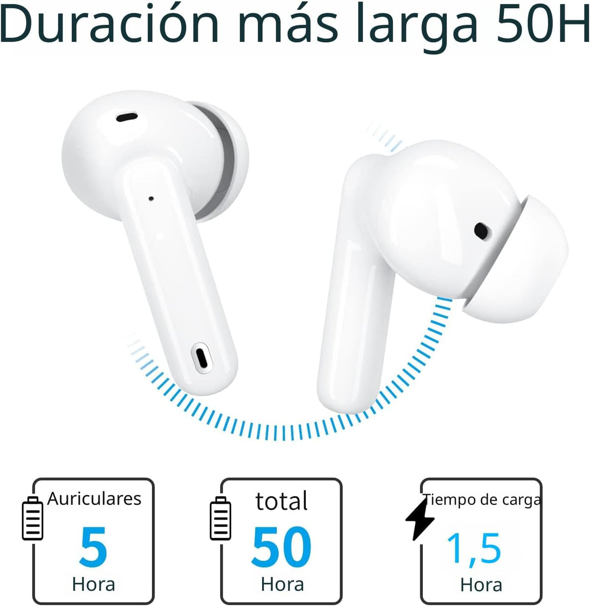 XIAOWTEK Auriculares inalámbricos A40 Pro, auriculares Bluetooth de...