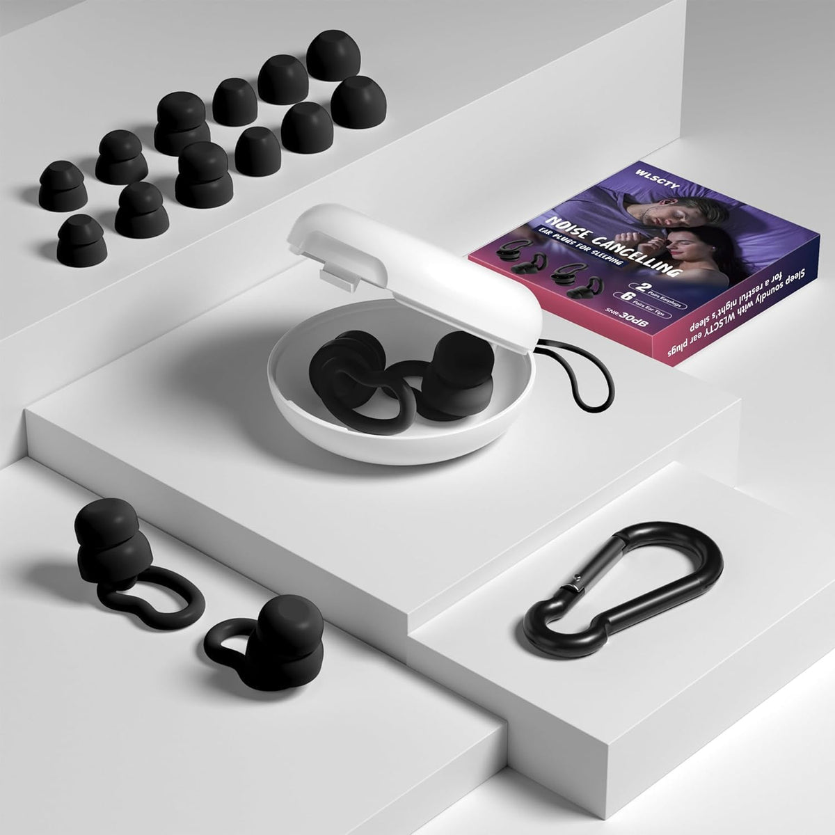 Tapones para los oídos para dormir, tapones reutilizables para los...
